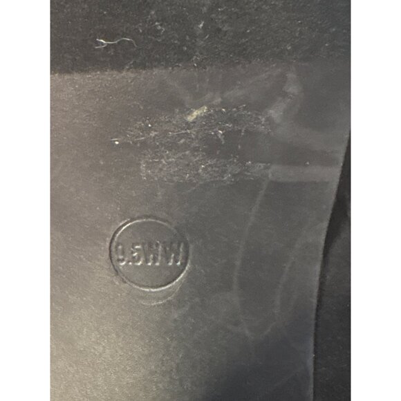 Torrid 9.5WW Black Platform Block Heel Ankle Boots Stretch Fabric Side Zip Women - Picture 7 of 7